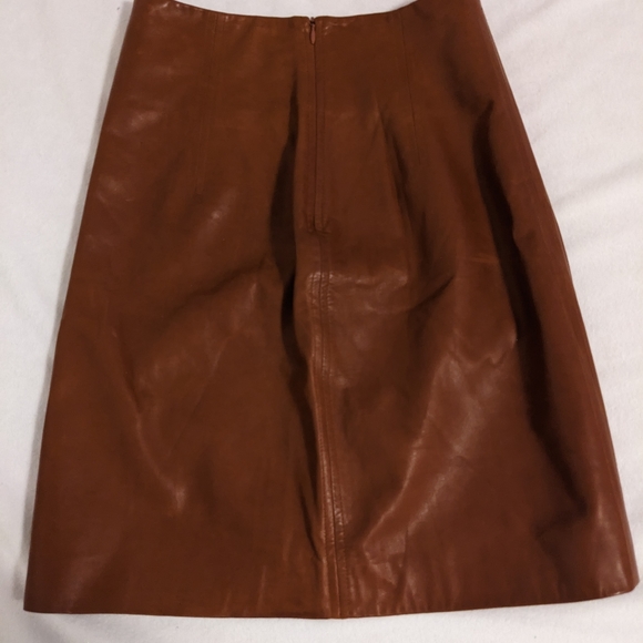 BNWT Rosetta Getty lambskin leather skirt - Picture 2 of 5